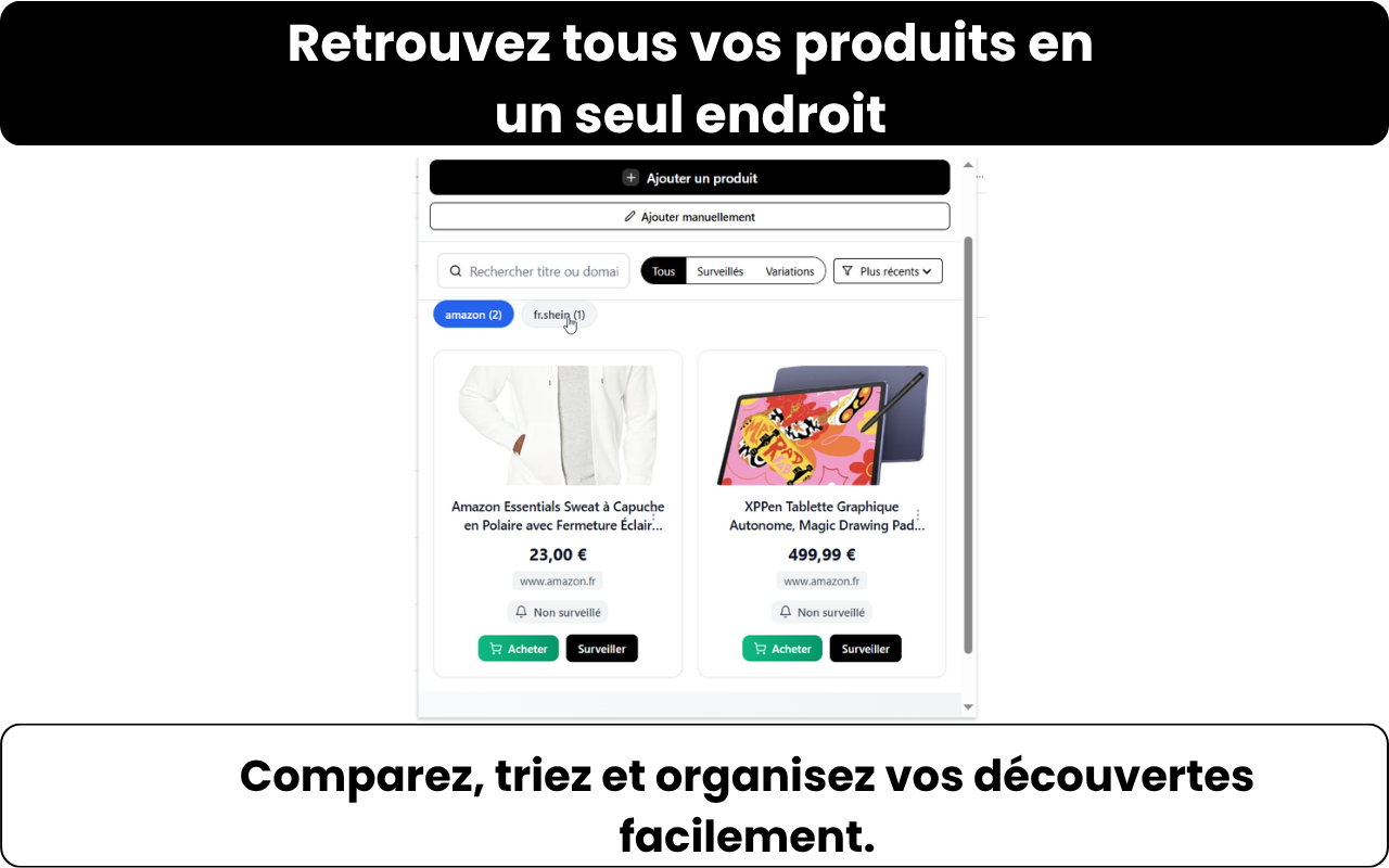 Interface d'organisation Cleen